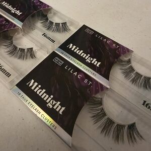 Lilac Street Midnight Faux Eyelash Clusters - Black 16mm